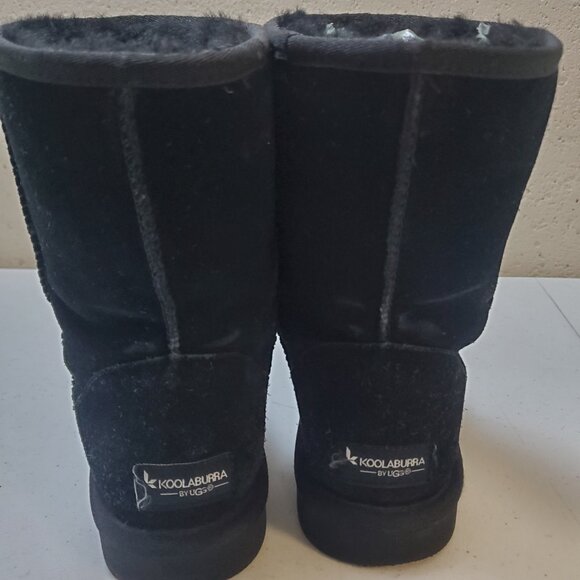 Koolaburra by UGG Black Suede Boots Short Black Women's Size 8 - Picture 5 of 10